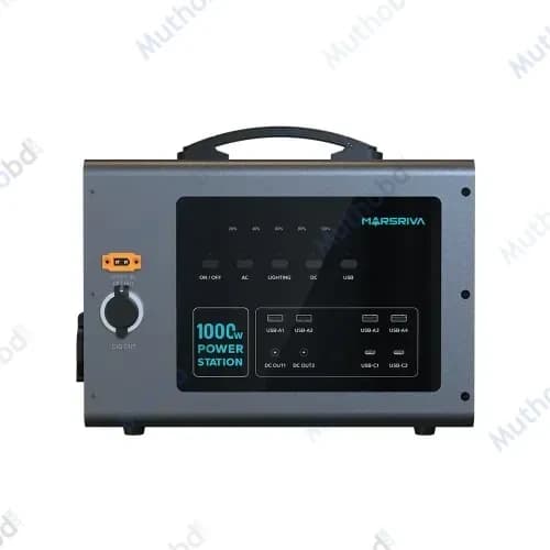 Marsriva MP10 1000W Portable Power Station with 1024Wh LiFePO4 Battery