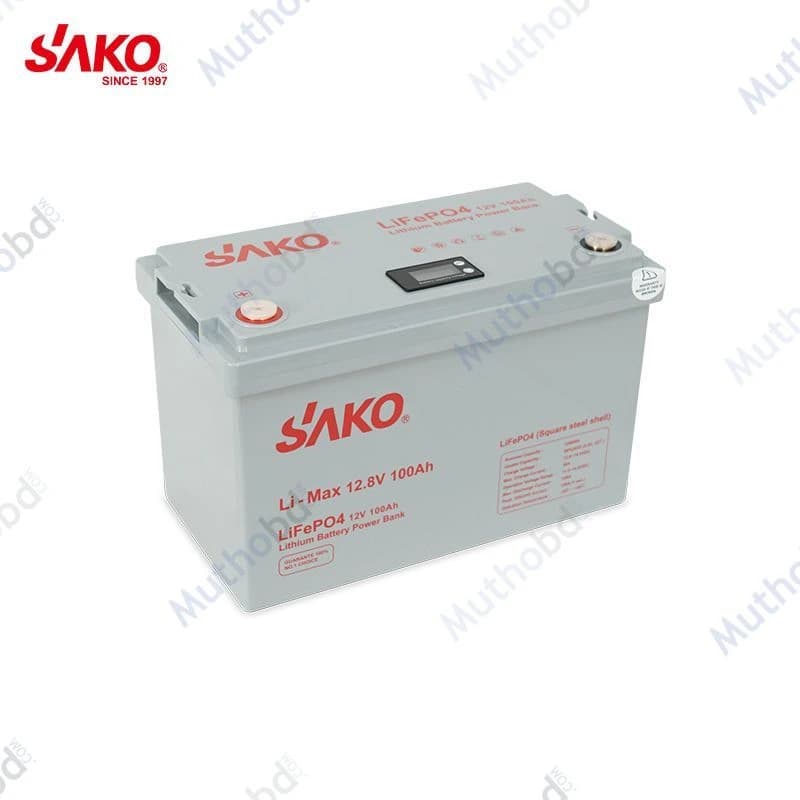 sako SAKO 12V 100Ah LiFePO₄ Lithium Battery | LI-MAX 12.8V-100AH | 1280Wh