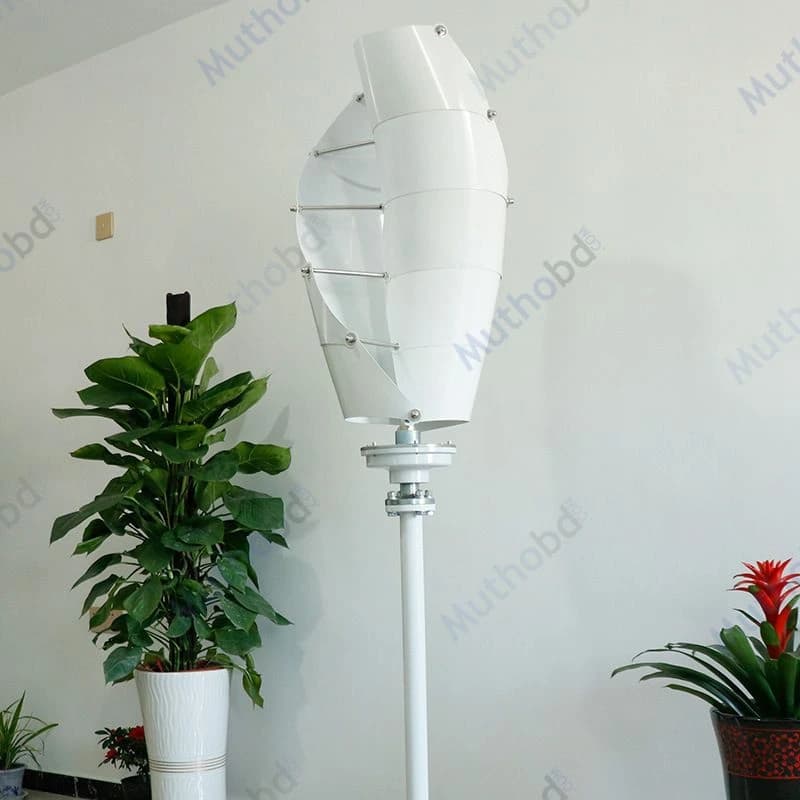 100W Rural Street Light Wind-Solar Hybrid Vertical Axis Wind Turbine New Energy Wind Generator for Home Use 12V detail 1