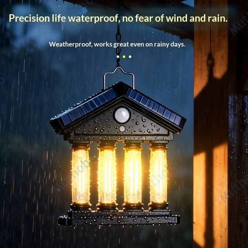 other Solar Powered Outdoor Garden Wall Light with Motion Sensor & Warm Tungsten Filament LED